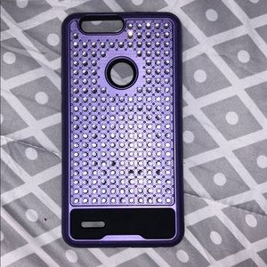 Purple Bedazzled phone case